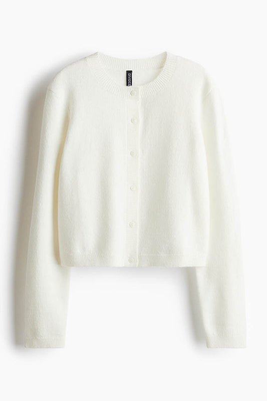 Fine-knit cardigan